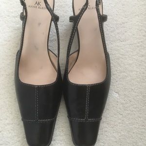 Black Anne Klein Sling-back shoes